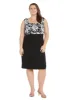 Sequin Floral Printed Jacket Dress - Plus sold by R&M Richards