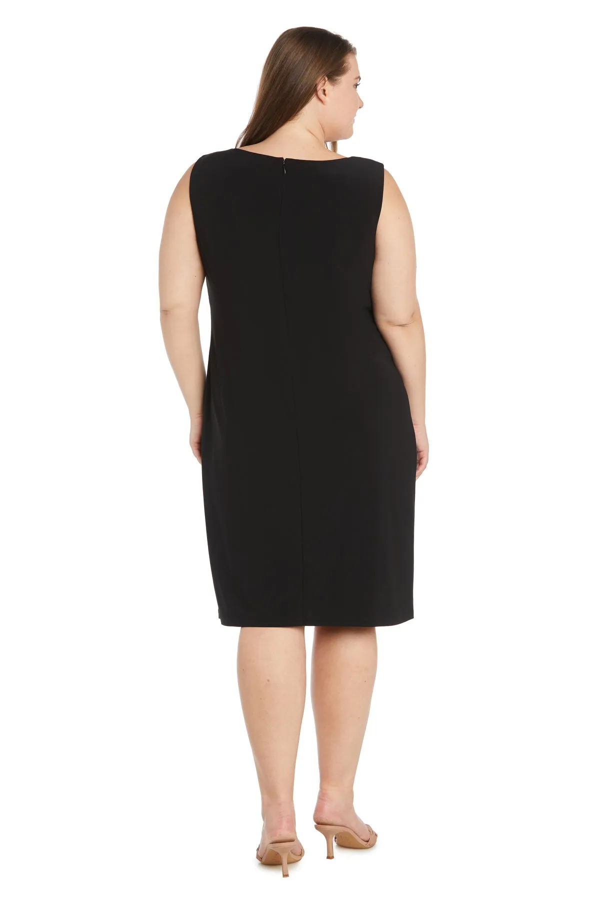 Sequin Floral Printed Jacket Dress - Plus sold by R&M Richards product image thumbnail 4