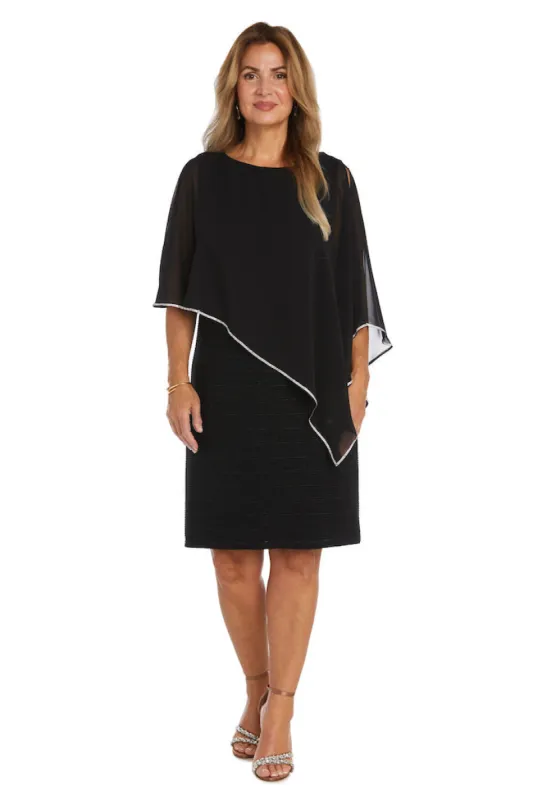 Jeweled Trim Poncho Dress - Petite sold by R&M Richards