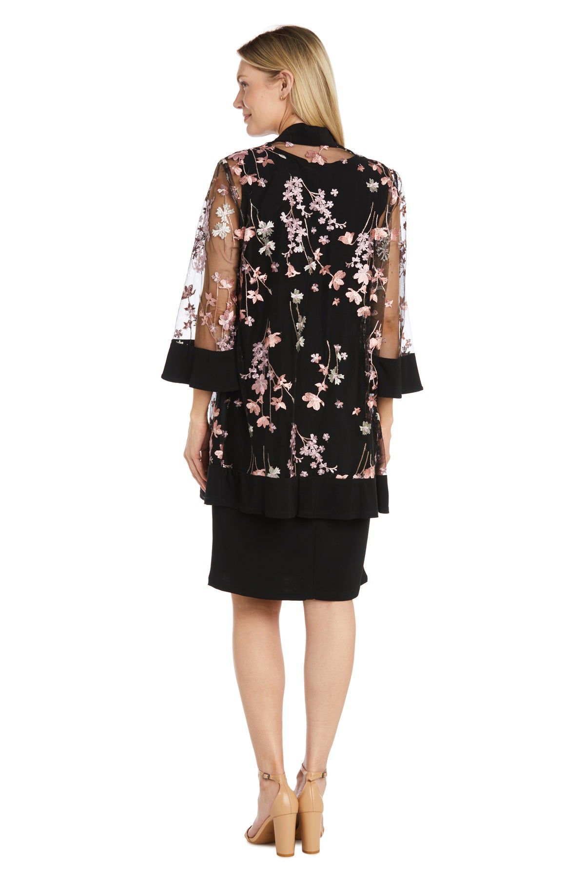 Floral Embroidered Mesh Jacket Dress sold by R&M Richards product image thumbnail 2