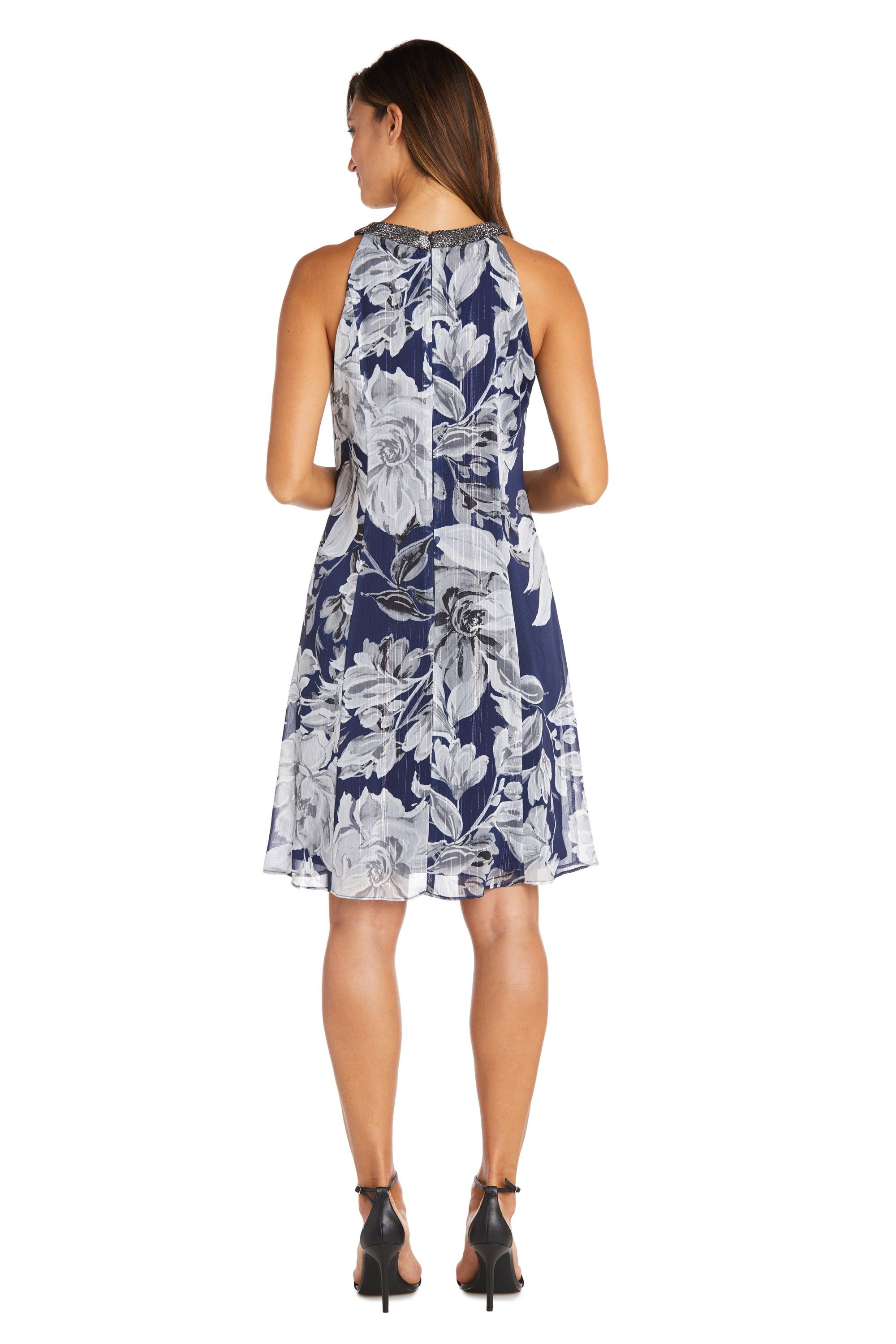 Floral Chiffon Dress with Rhinestone Detail sold by R&M Richards product image thumbnail 2