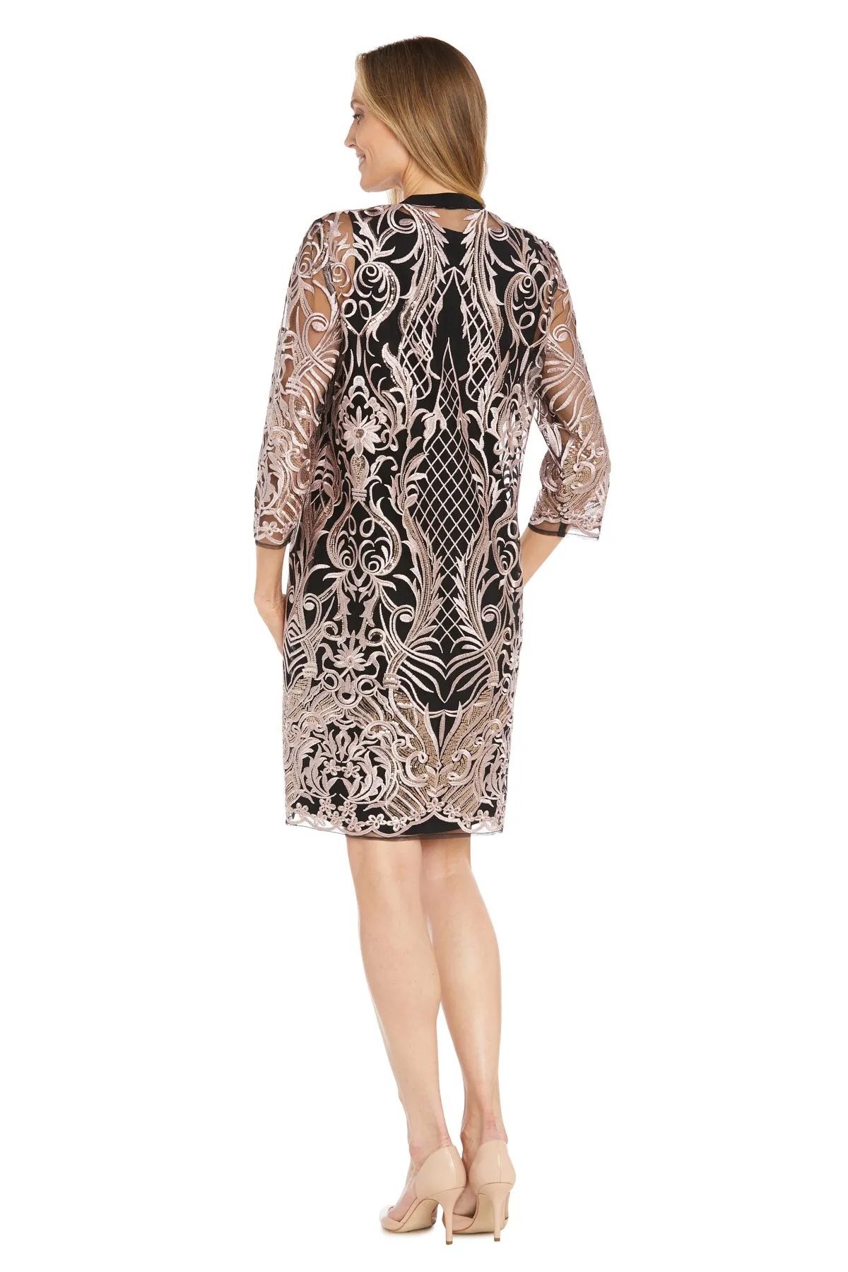 Embroidered Sequin Jacket Dress sold by R&M Richards product image thumbnail 2