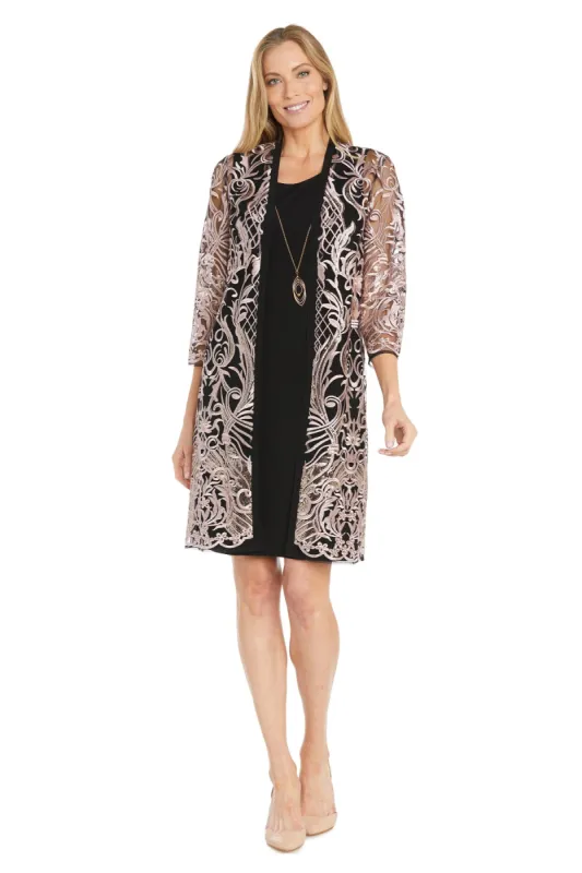 Embroidered Sequin Jacket Dress sold by R&M Richards