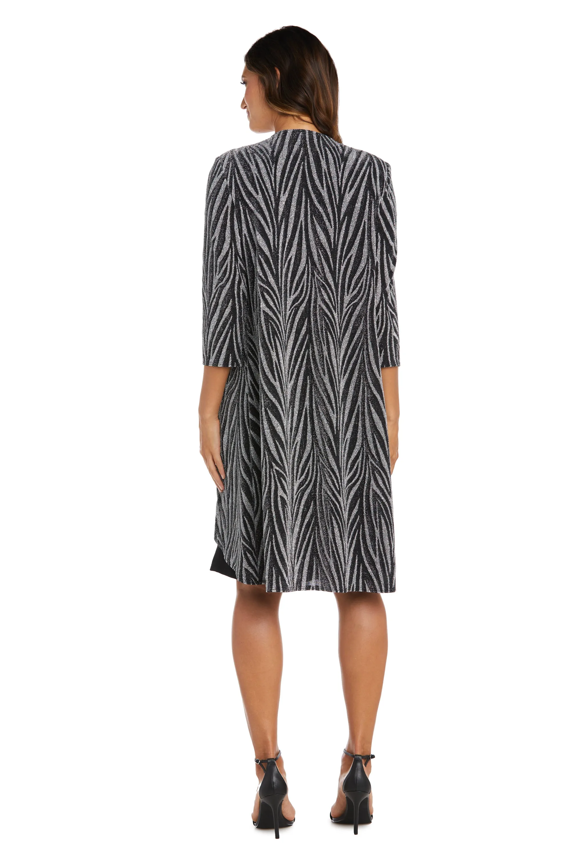 Two-Piece Metallic Knit Jacket Dress sold by R&M Richards product image thumbnail 2