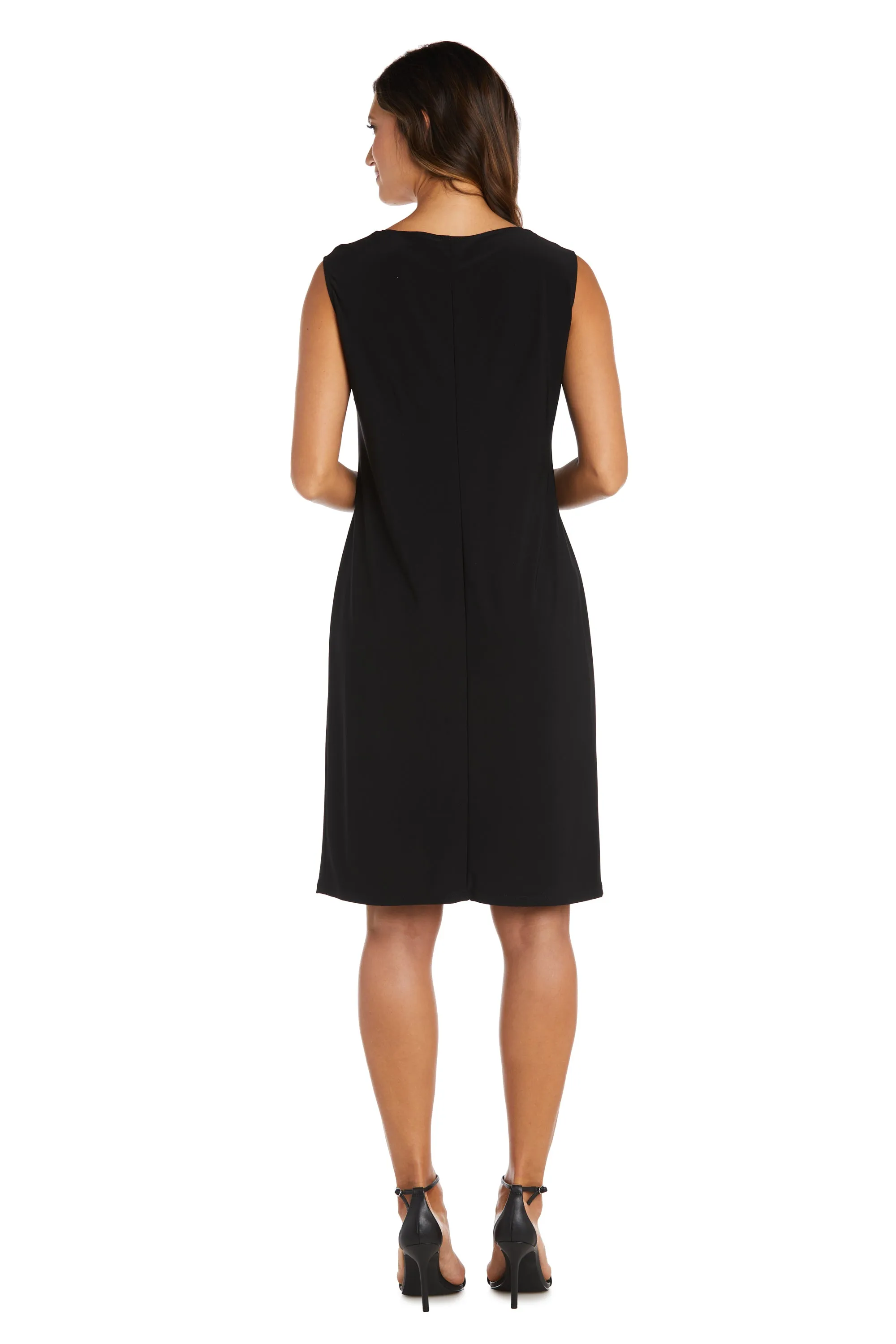 Two-Piece Metallic Knit Jacket Dress sold by R&M Richards product image thumbnail 4