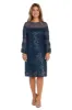 Short Sequin Dress with Bell Sleeves sold by R&M Richards