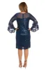 Short Sequin Dress with Bell Sleeves sold by R&M Richards