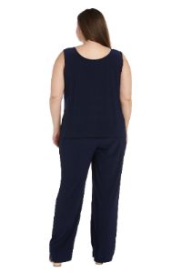 Beaded Jacket Set with Matching Pant - Plus sold by R&M Richards
