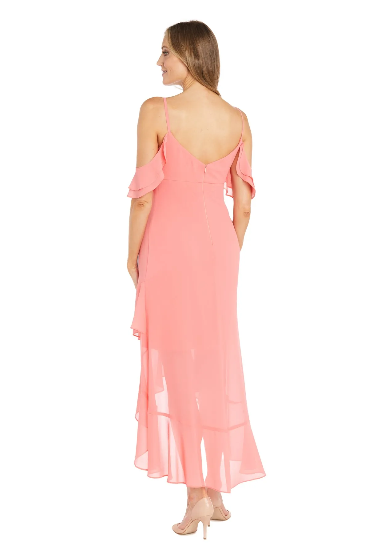 High-Low Chiffon Ruffle Dress sold by R&M Richards product image thumbnail 2