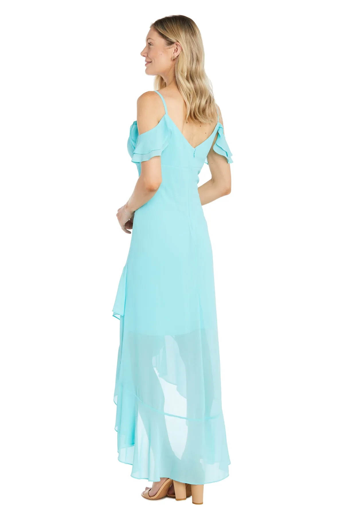 High-Low Chiffon Ruffle Dress sold by R&M Richards product image thumbnail 5