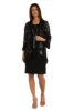 Two-Piece Sequin Swirl Jacket Dress  - Petite sold by R&M Richards