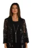 Two-Piece Sequin Swirl Jacket Dress  - Petite sold by R&M Richards