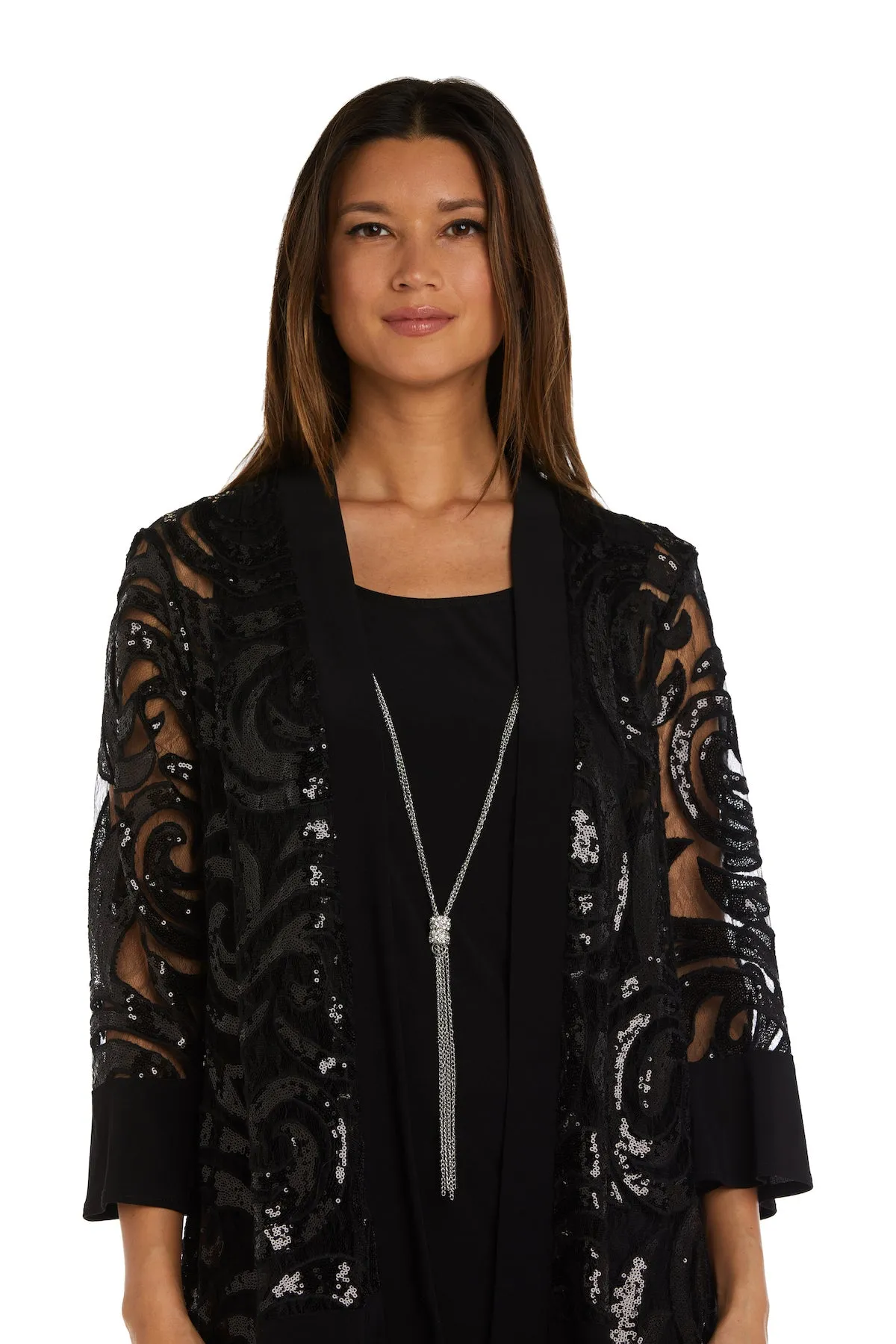 Two-Piece Sequin Swirl Jacket Dress - Petite sold by R&M Richards product image thumbnail 5