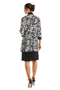 Swirled Daytime Printed Jacket Dress With Detachable Necklace sold by R&M Richards