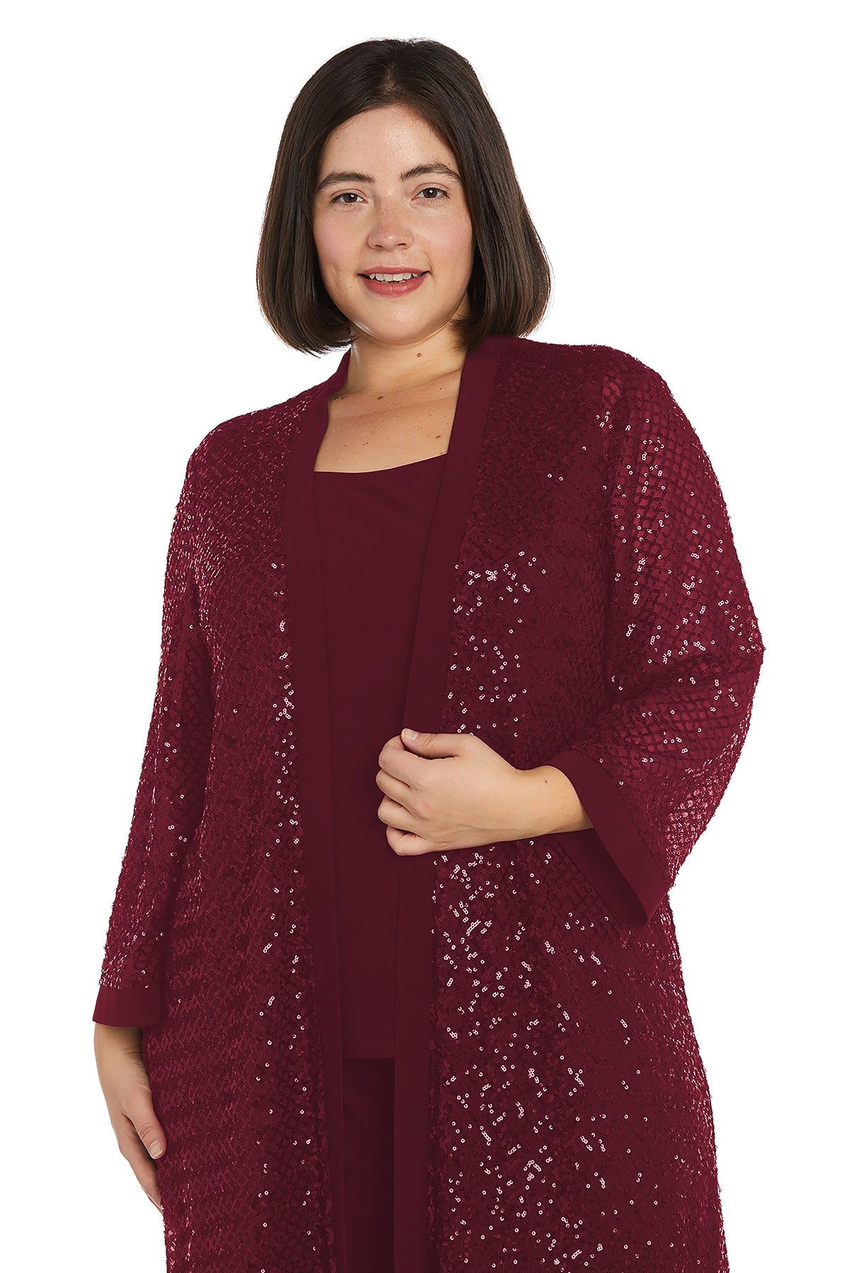 Three-Piece Sequin Pant Set with Matching Jacket - Plus sold by R&M Richards product image thumbnail 10