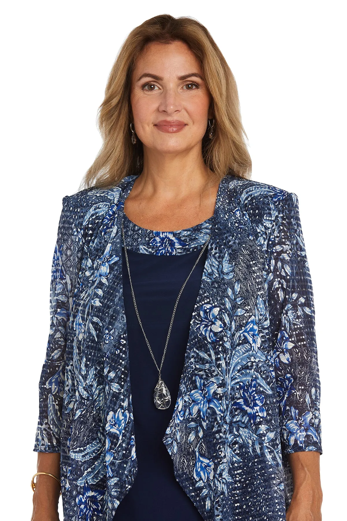 Two-Piece Printed Jacket Dress - Petite sold by R&M Richards product image thumbnail 3