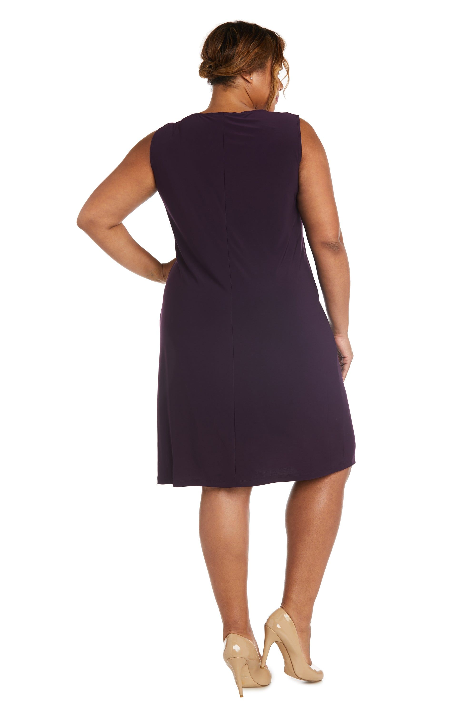 Two-Piece Printed Jacket and Dress Set - Plus sold by R&M Richards product image thumbnail 4