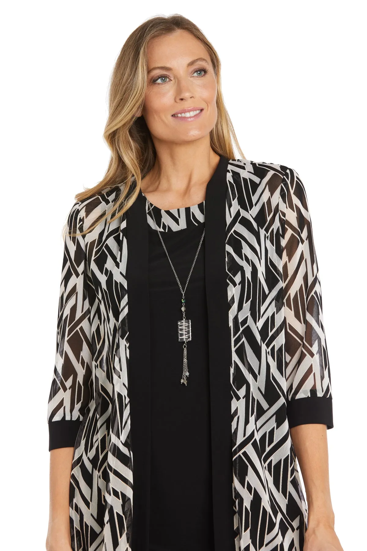 Geometric Swing Jacket Dress - Petite sold by R&M Richards product image thumbnail 5