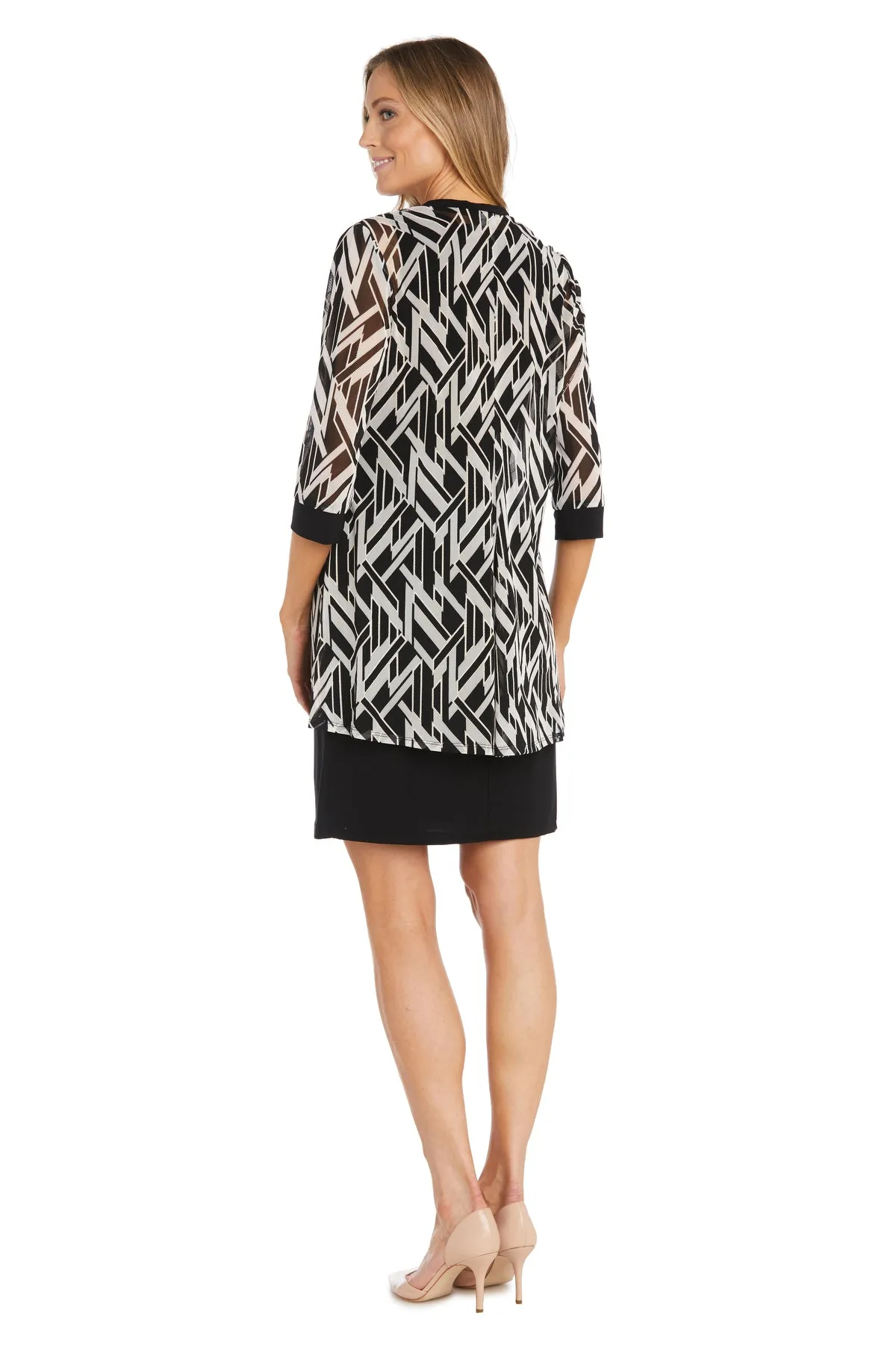 Geometric Swing Jacket Dress - Petite sold by R&M Richards product image thumbnail 2