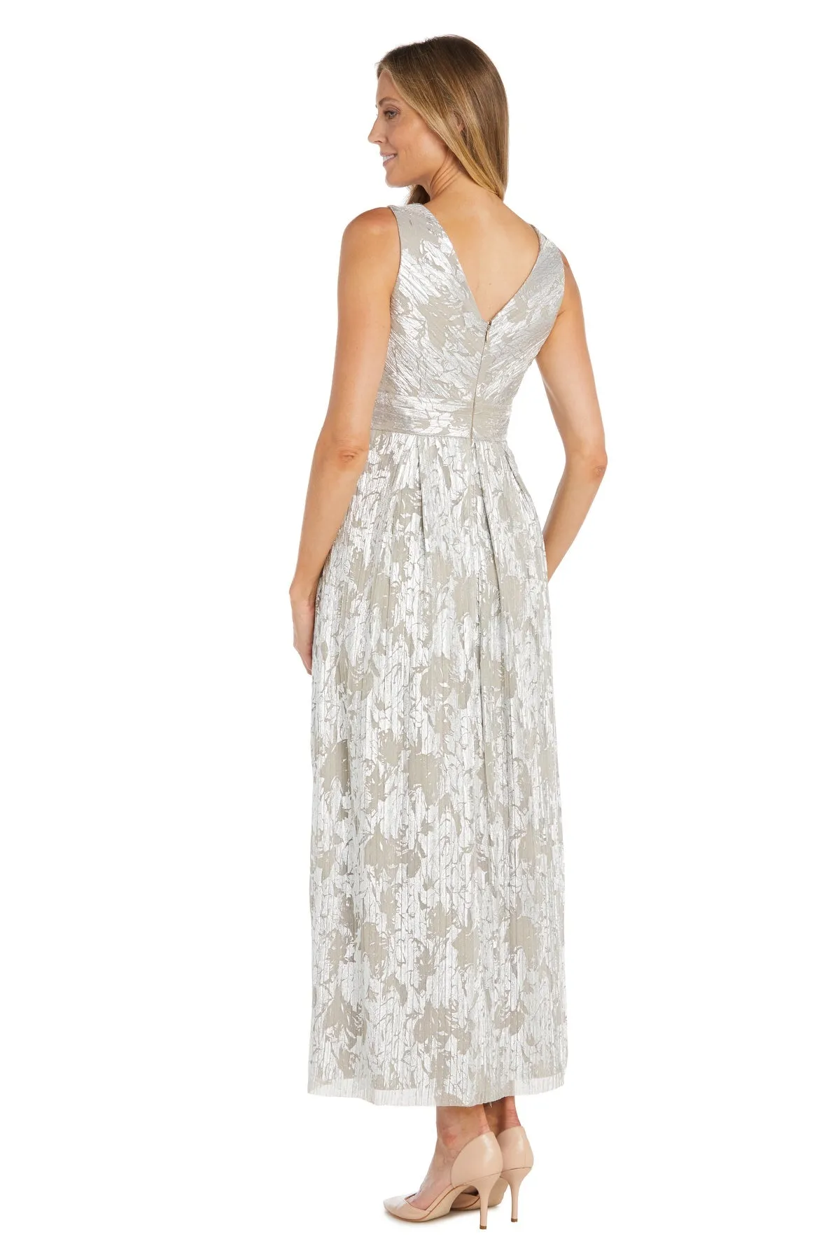 Elegant Metallic Printed Gown - Petite sold by R&M Richards product image thumbnail 2