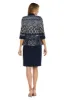 Two Piece Printed Jacket and Dress Set - Petite sold by R&M Richards
