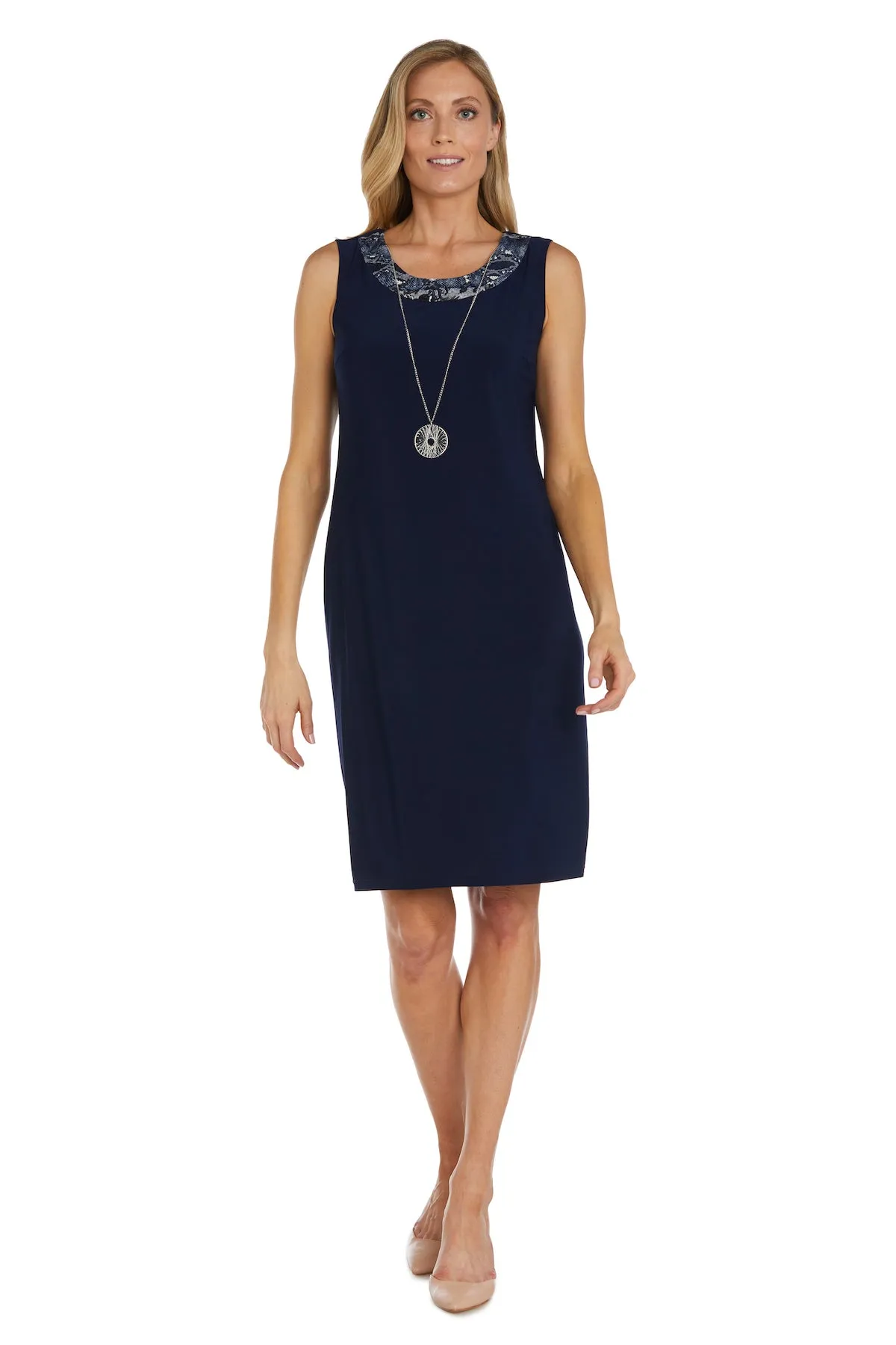 Two Piece Printed Jacket and Dress Set - Petite sold by R&M Richards product image thumbnail 3