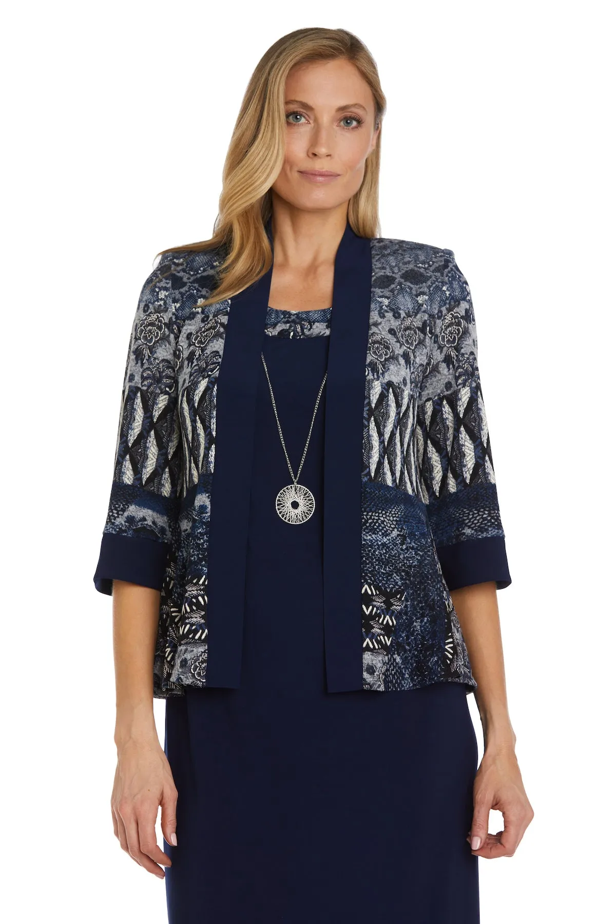 Two Piece Printed Jacket and Dress Set - Petite sold by R&M Richards product image thumbnail 5