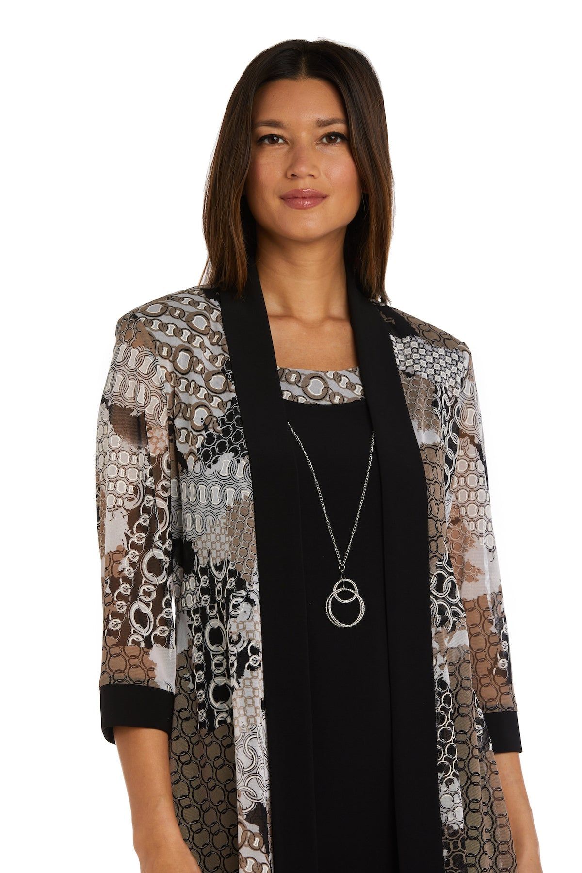 Jacket Dress with Necklace - Petite sold by R&M Richards product image thumbnail 5