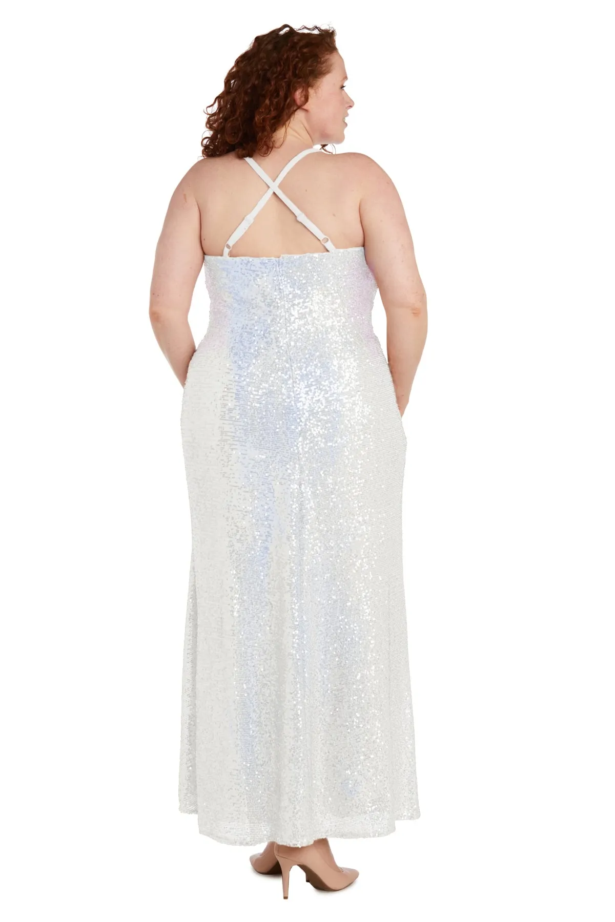 Nightway Shimmer Gown - Plus sold by R&M Richards product image thumbnail 5