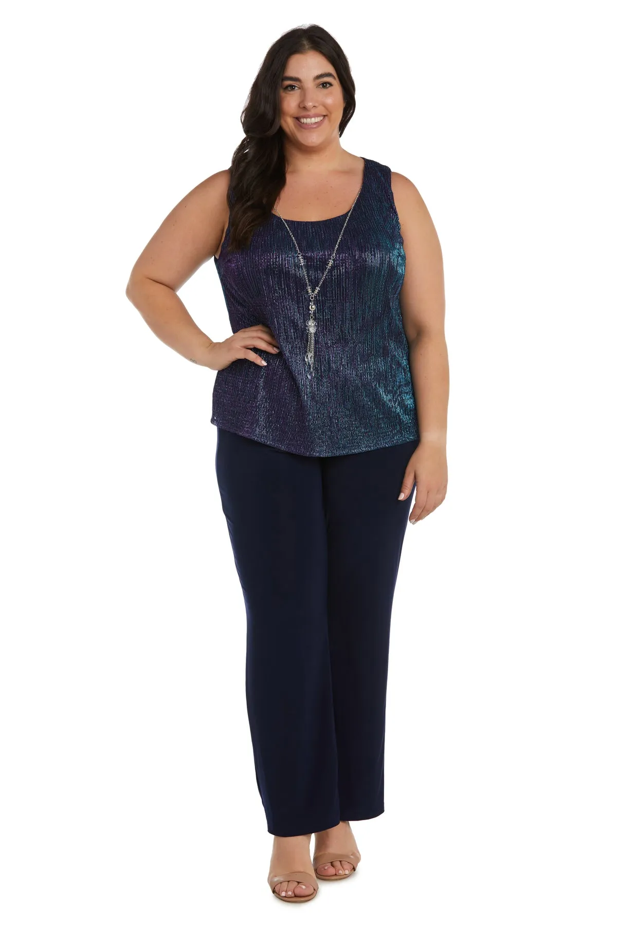 Festival Crinkle Duster Pant Set - Plus sold by R&M Richards product image thumbnail 3