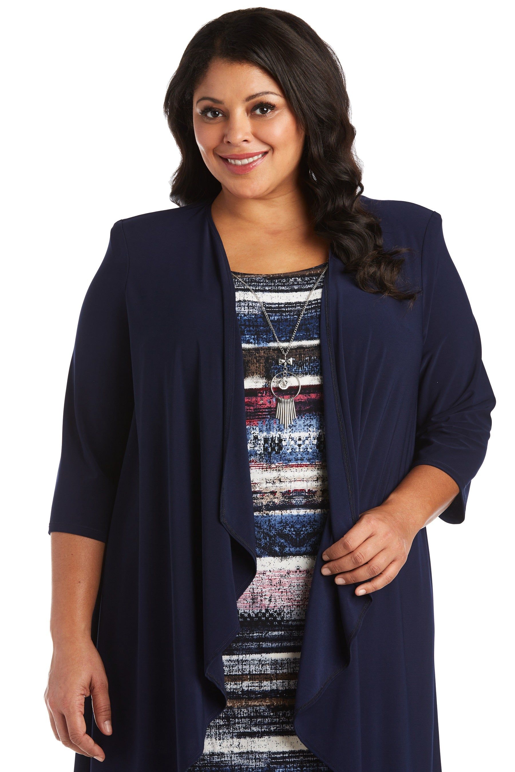 Puff Print Denim Jacket Dress - Plus sold by R&M Richards product image thumbnail 5