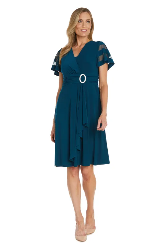 Cascade Cocktail Dress With Rhinestone Buckle sold by R&M Richards