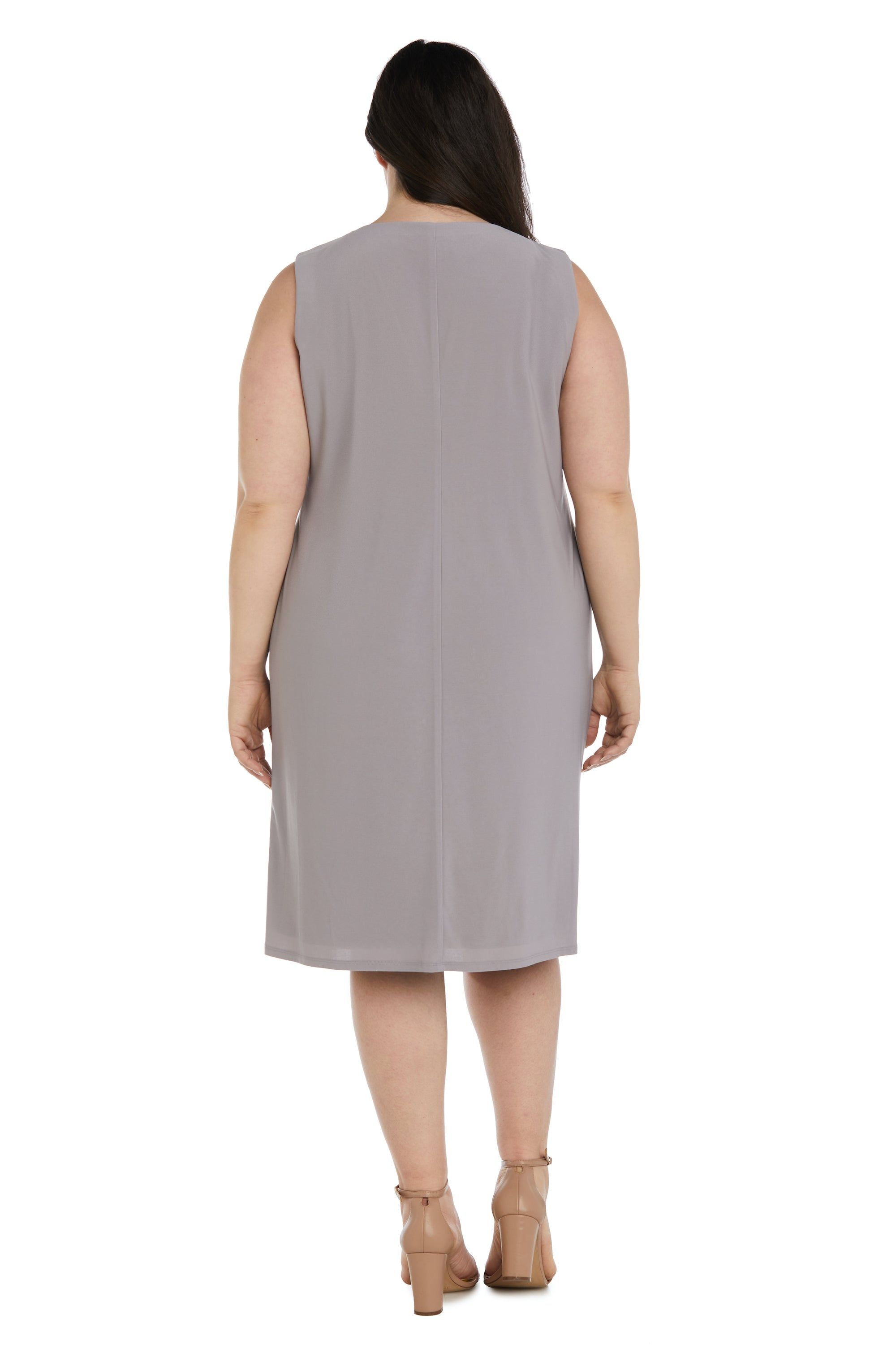 Soutache Dress and Jacket Set with Built In Necklace - Plus sold by R&M Richards product image thumbnail 4