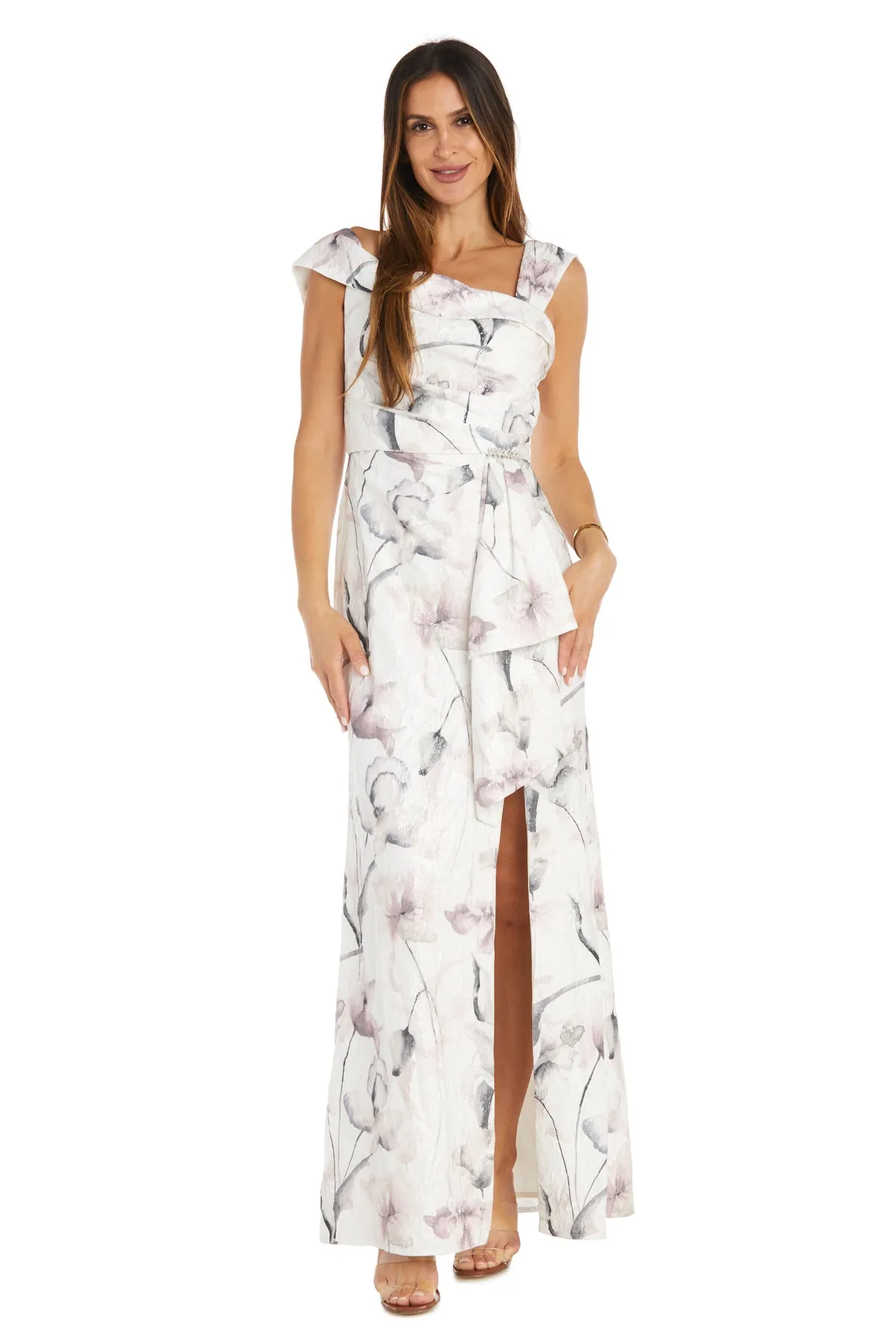 Elegant Soft Floral Gown sold by R&M Richards