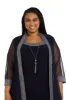 Two Piece Foil Knit Detail Jacket Dress - Plus sold by R&M Richards