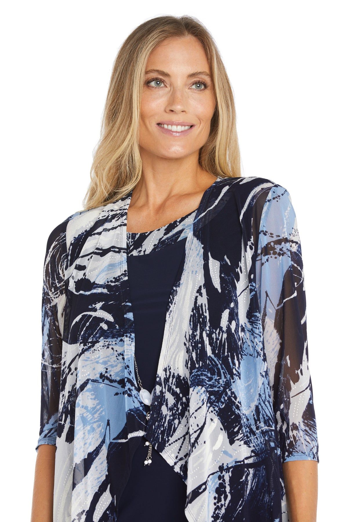Printed Jacket Dress With Sparkling Necklace - Petite sold by R&M Richards product image thumbnail 5