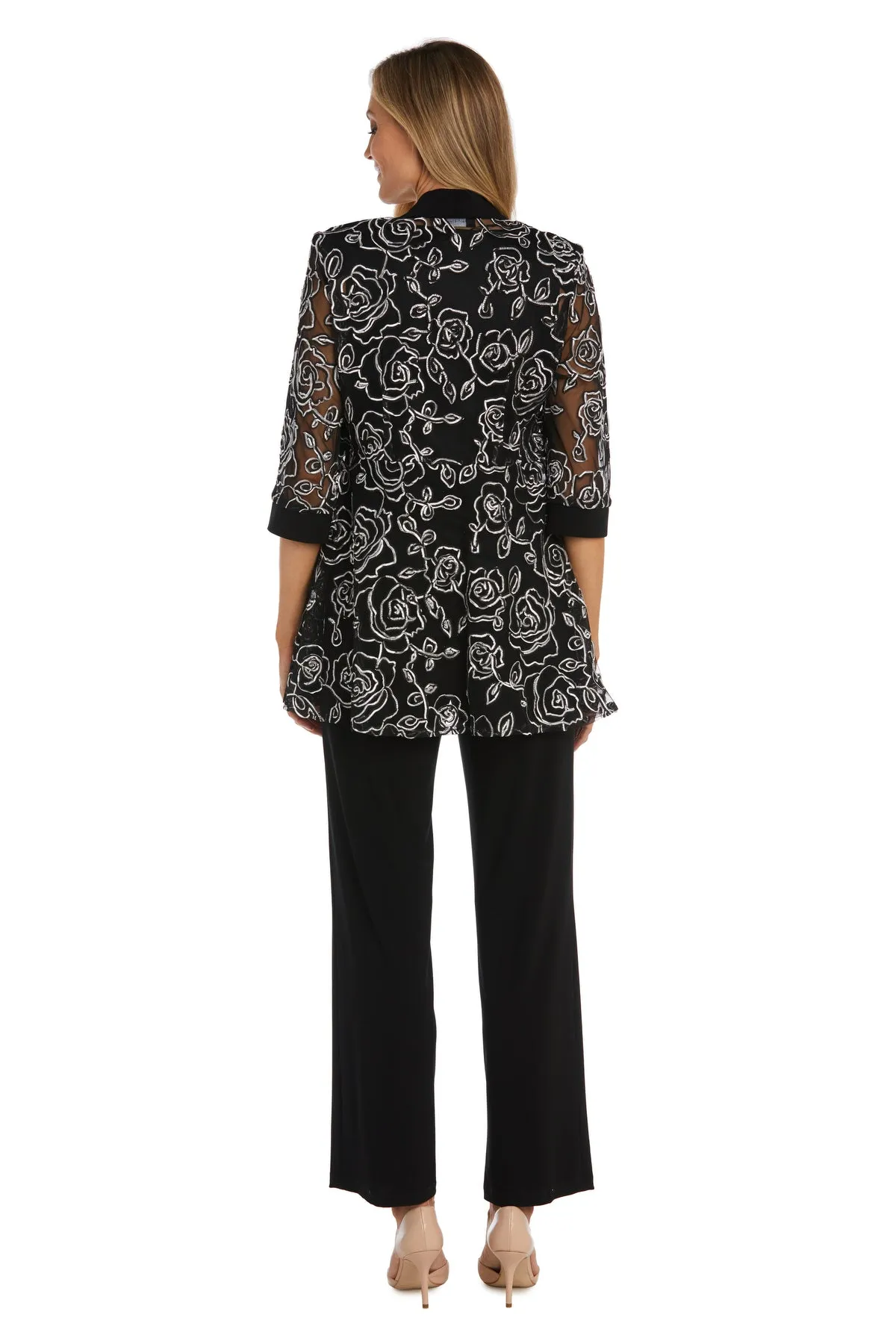 Two-Piece Mock Embellished Pantsuit sold by R&M Richards product image thumbnail 2