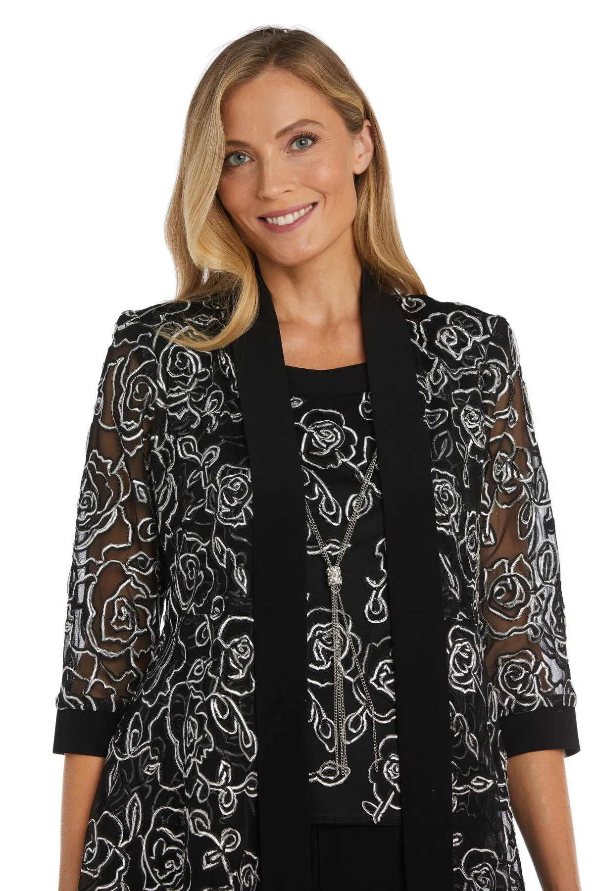 Two-Piece Mock Embellished Pantsuit sold by R&M Richards product image thumbnail 3