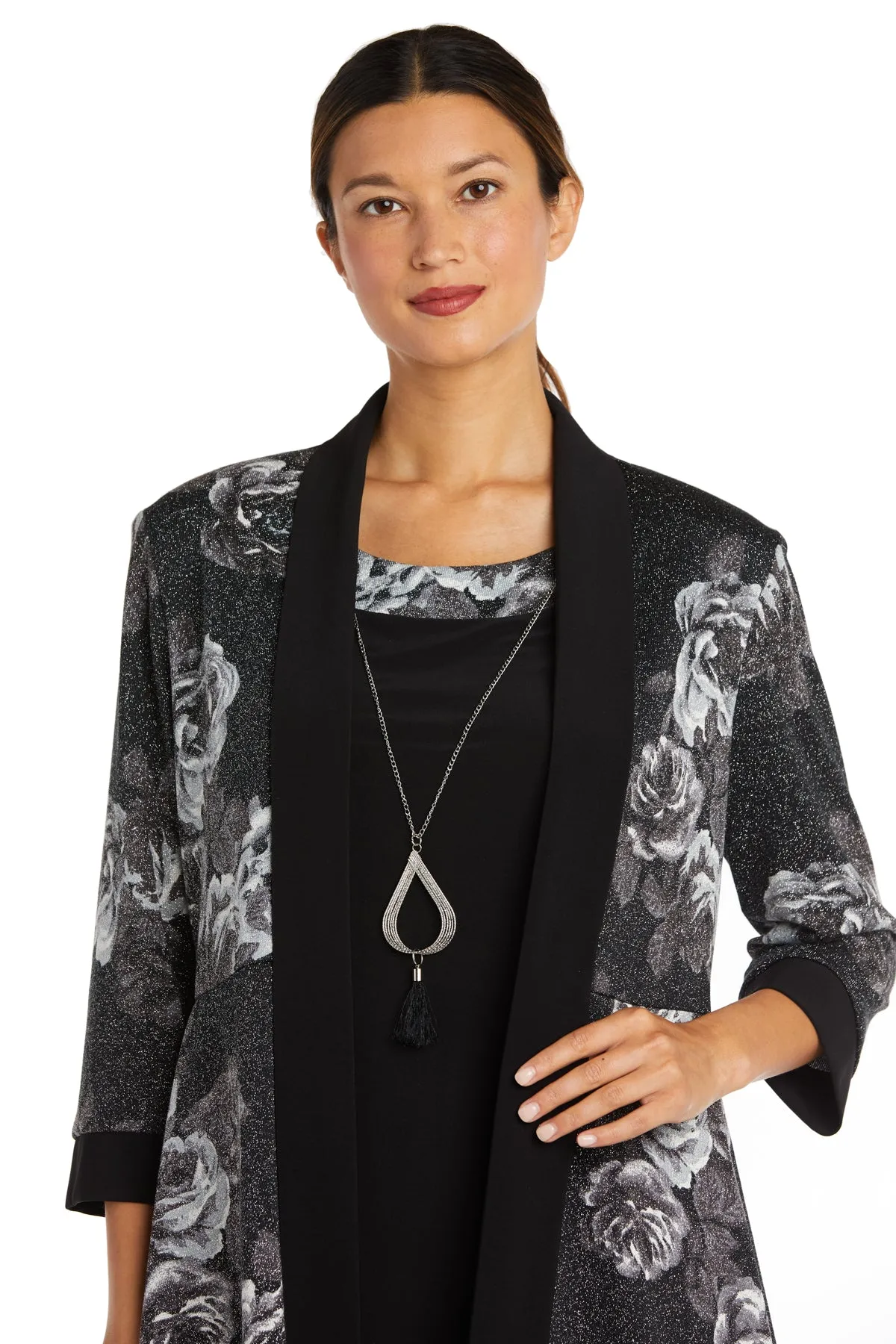 Rose Printed Jacket Dress sold by R&M Richards product image thumbnail 5