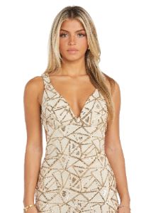 Tru Triangular Sequin Gown sold by R&M Richards