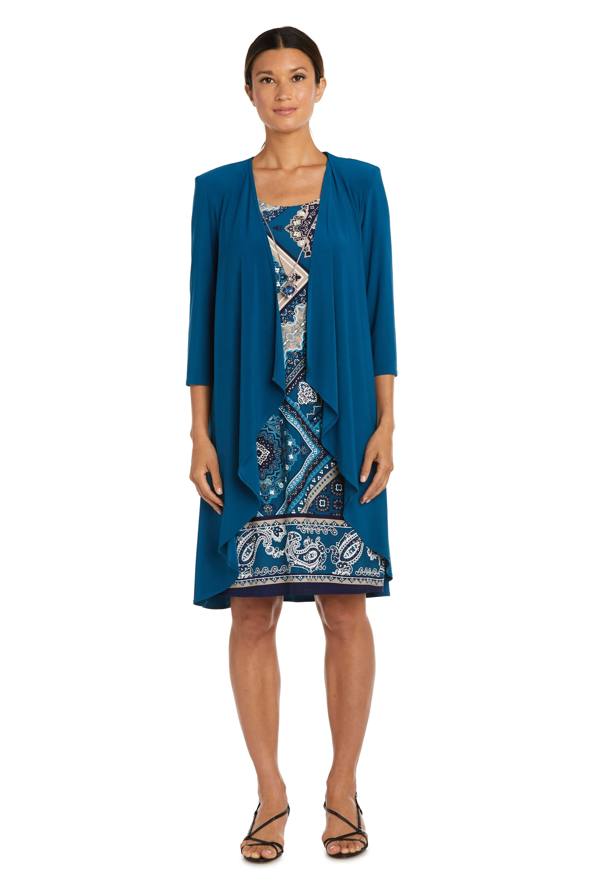 Two Piece Puff Print Jacket Dress sold by R&M Richards