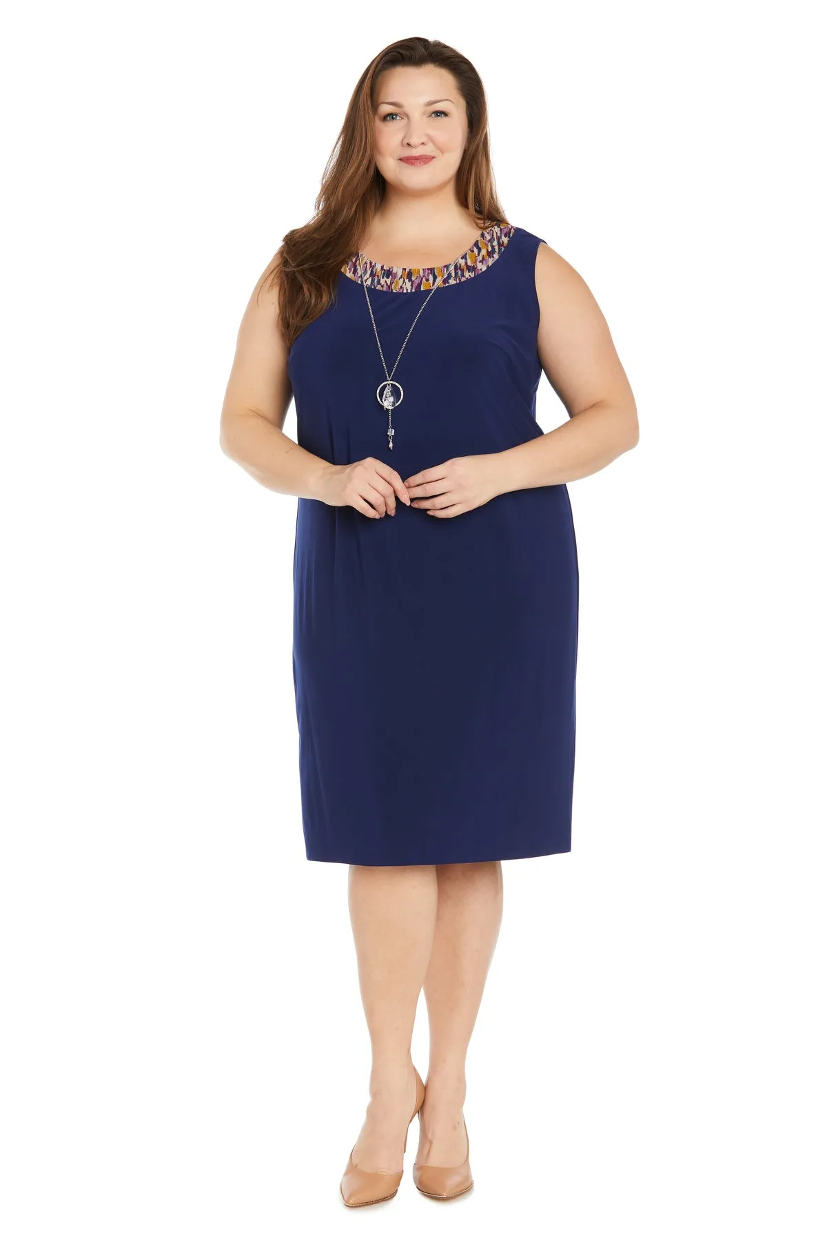 Printed Chiffon Jacket Dress - Plus sold by R&M Richards product image thumbnail 3