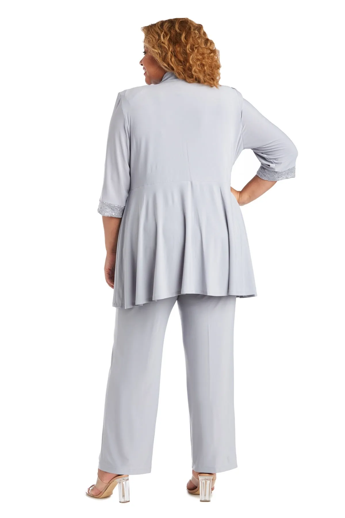 Lace and Sequin Pant Set with Matching Jacket - Plus sold by R&M Richards product image thumbnail 2