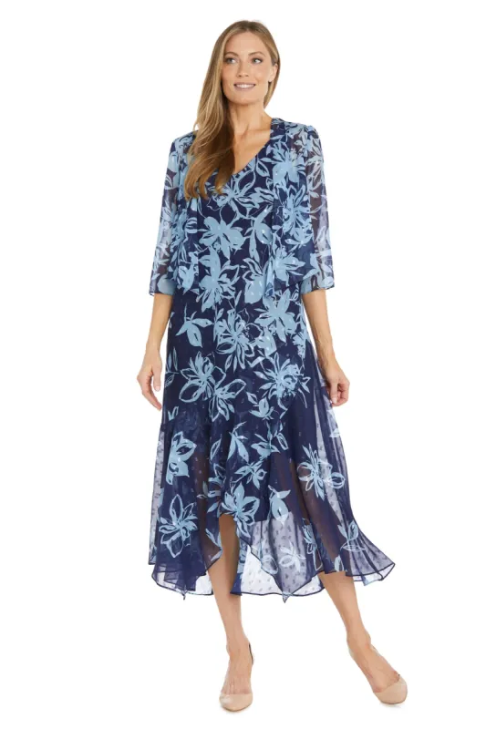 High-Low Floral Print Jacket Dress sold by R&M Richards