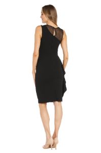 Elegant Little Black Dress with Illusion Neckline sold by R&M Richards