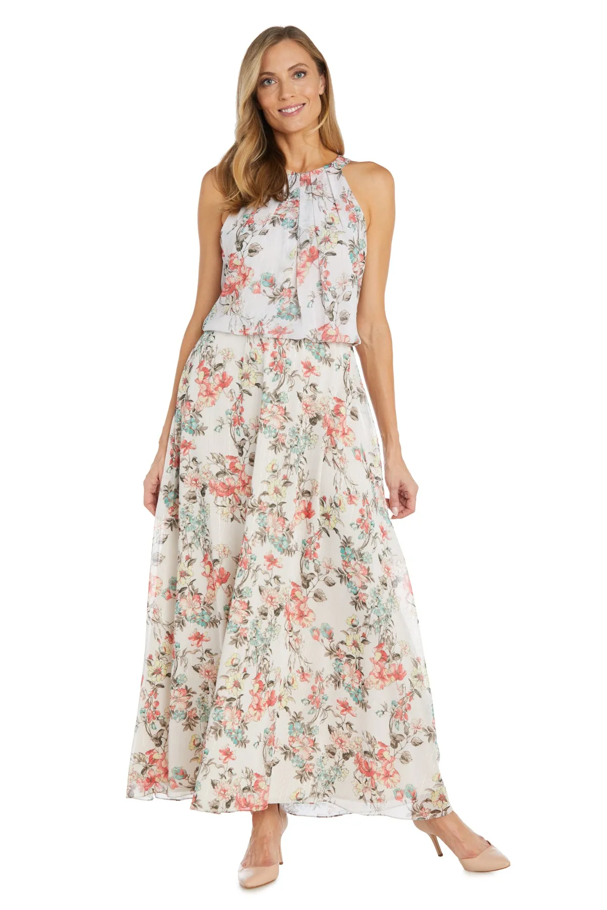 High Neck Flowy Floral Dress sold by R&M Richards