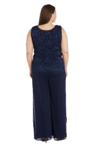Sheer Pant Suit and Lace Top - Plus sold by R&M Richards