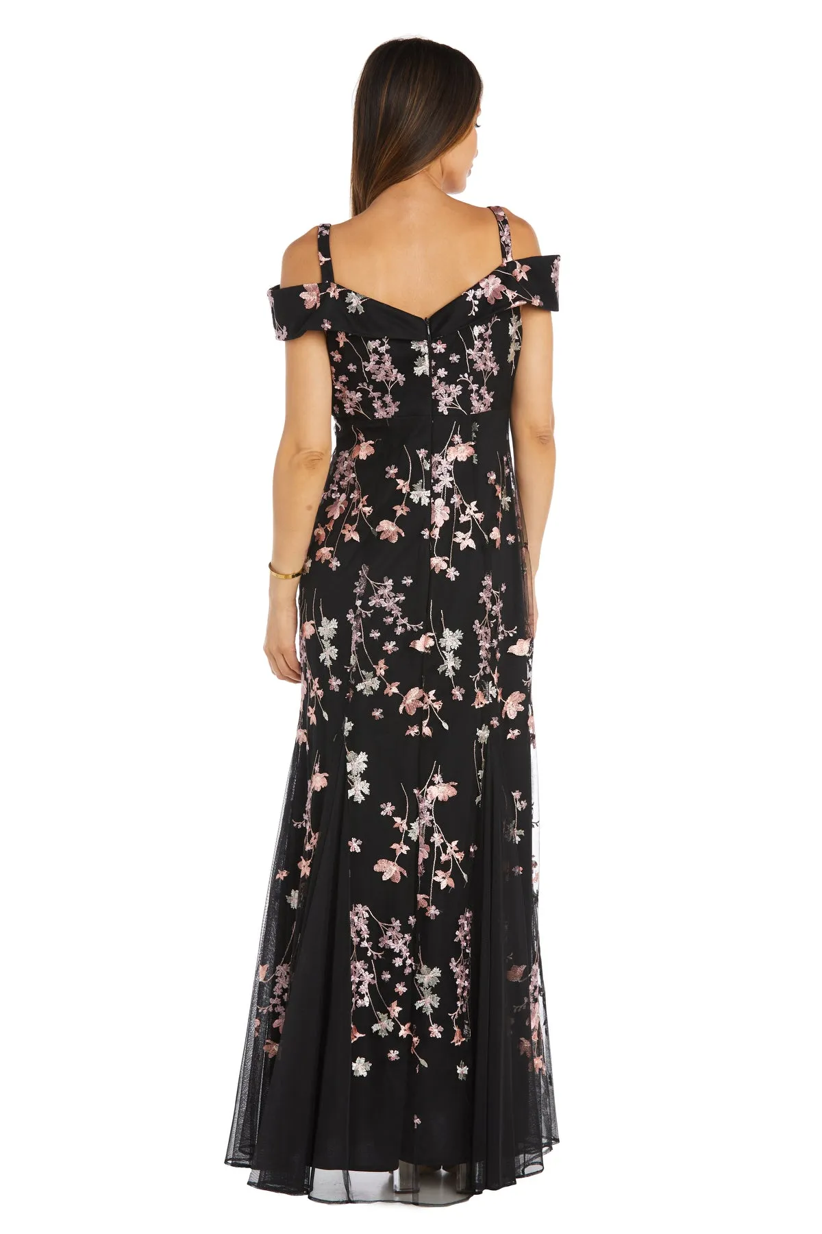 Dainty Floral Embroidered off The Shoulder Gown sold by R&M Richards product image thumbnail 2