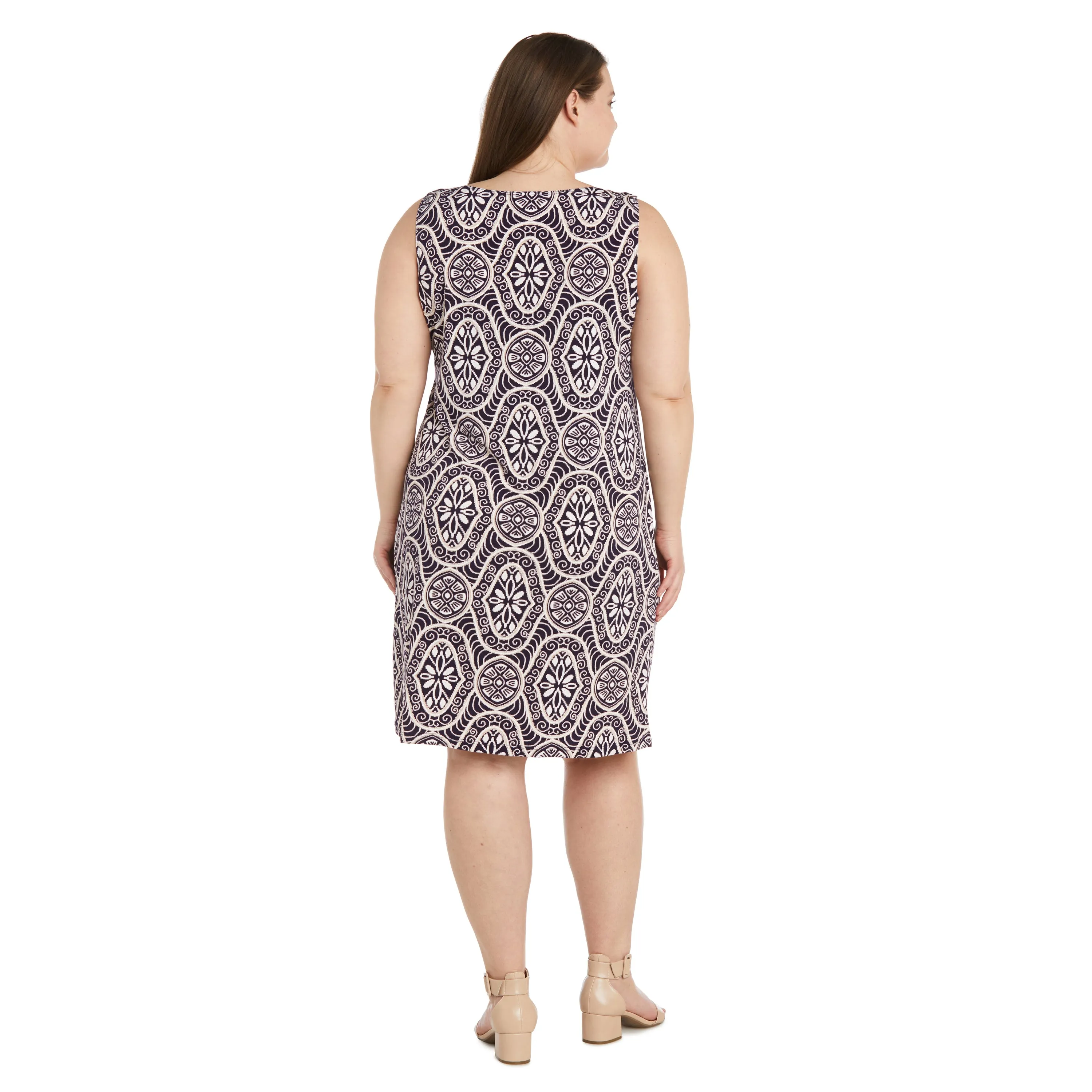 Puff Print Flyaway Jacket Dress - Plus sold by R&M Richards product image thumbnail 4