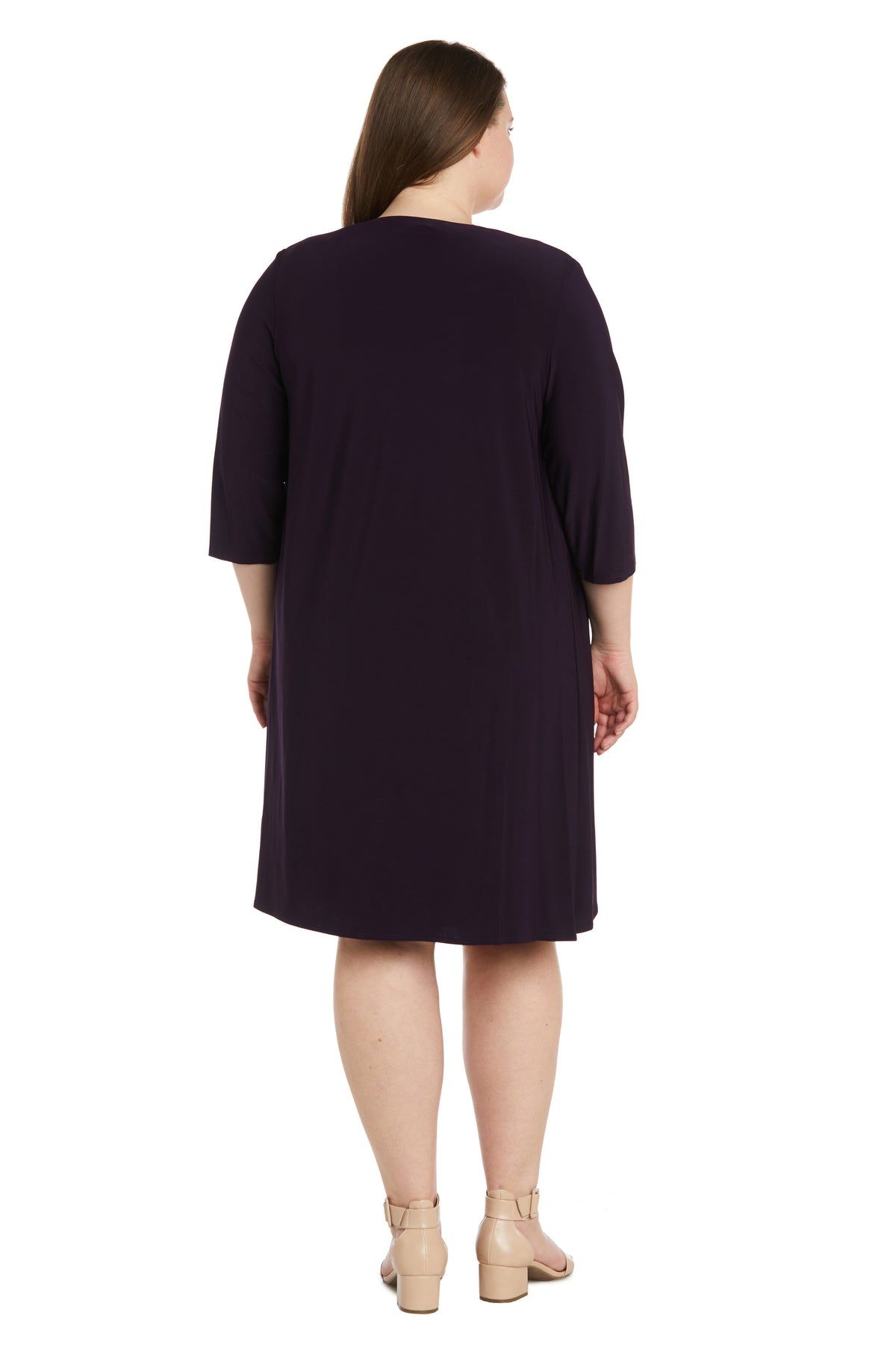 Puff Print Flyaway Jacket Dress - Plus sold by R&M Richards product image thumbnail 2